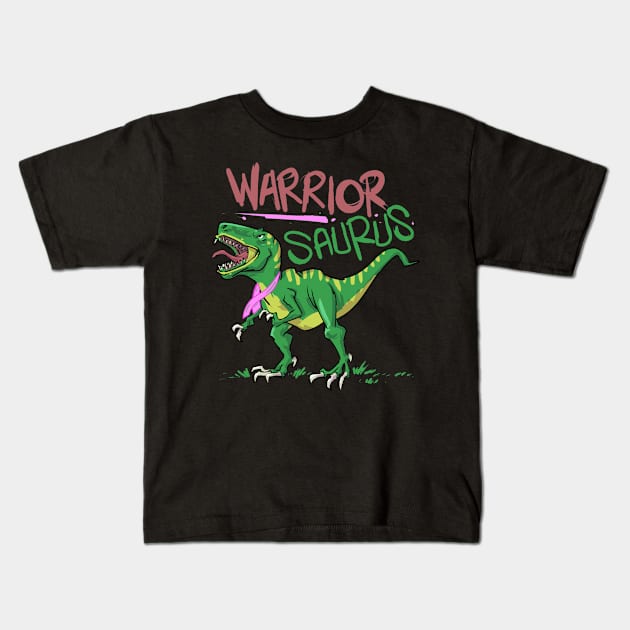 Breast Cancer Warrior Kids T-Shirt by TheBestHumorApparel